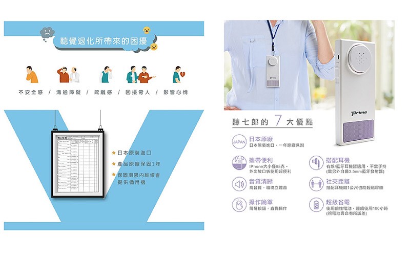 【老人當家】【Hot】日本原廠保固 聽七郎 手持式輔聽器