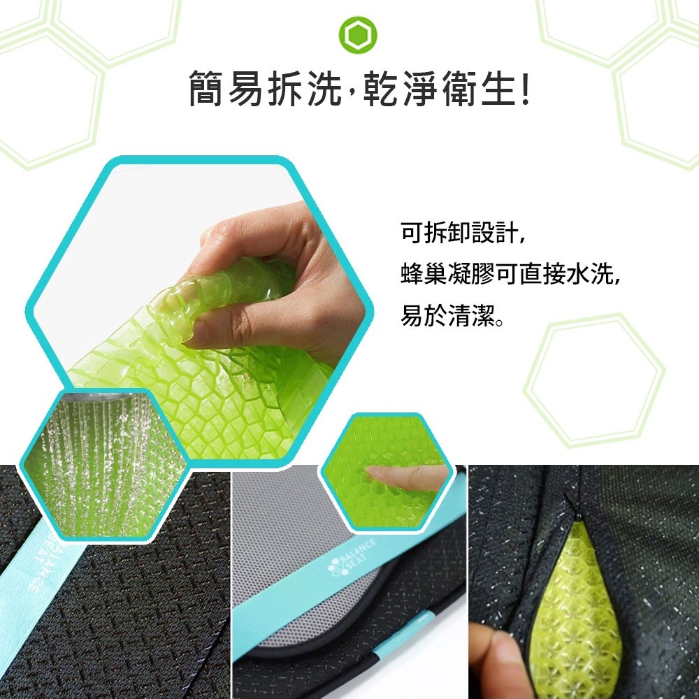 【老人當家】【倍力舒】蜂巢凝膠健康坐墊（攜帶型）