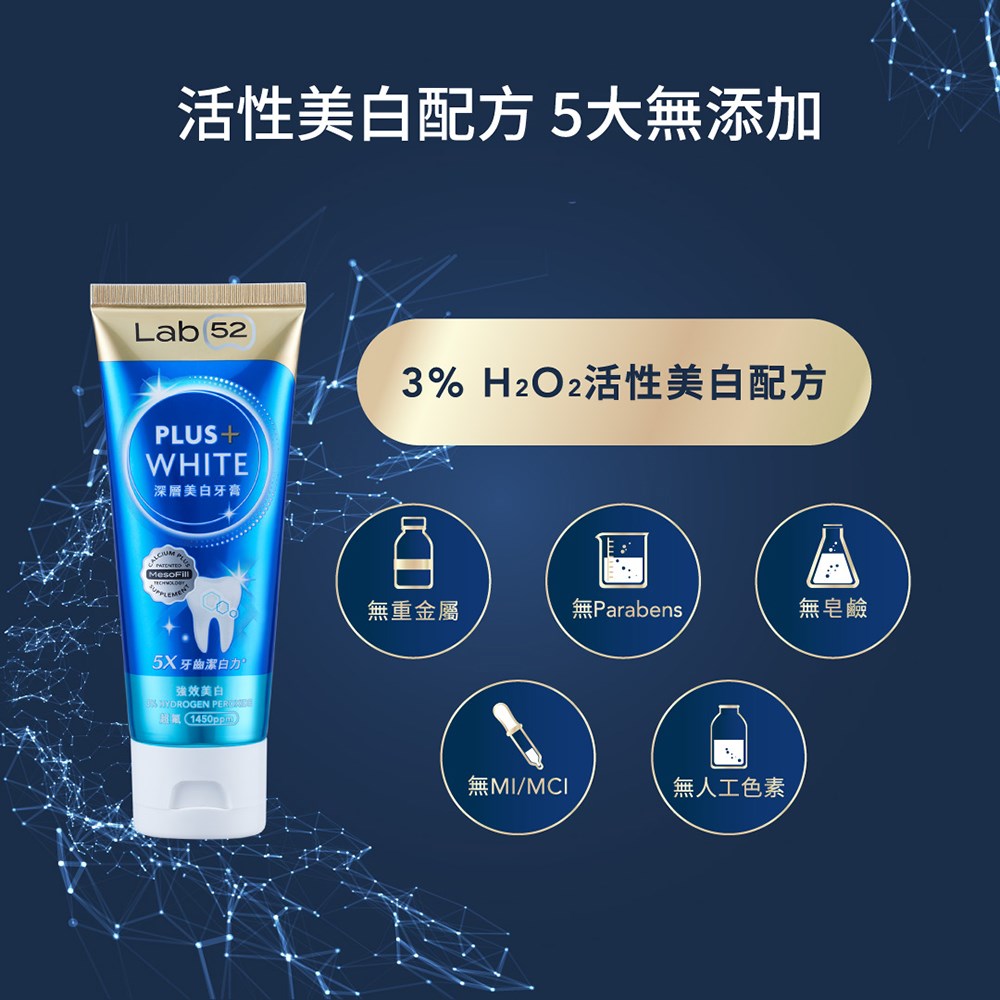 齒妍堂 深層美白牙膏 80g/條 5X牙齒潔白力 / 美白抗染雙效組合 Lab52 美白牙齒 牙托 修護 美術藥局